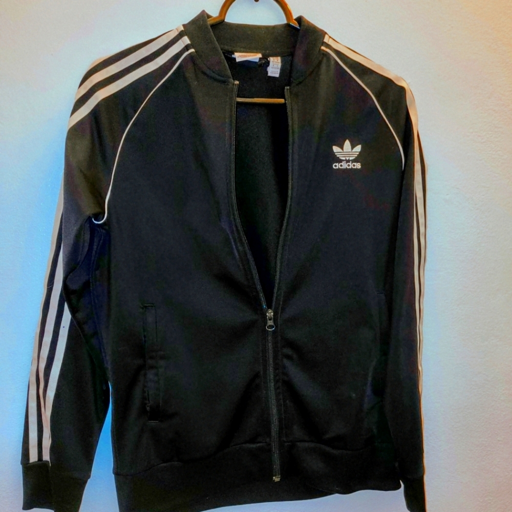 Adidas Stipe Black Jacket